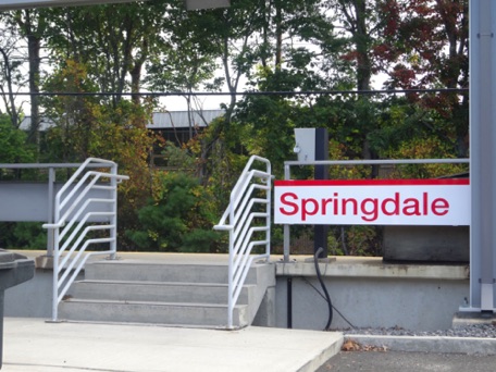 Great location.  Walking distance to the Springdale Train Station